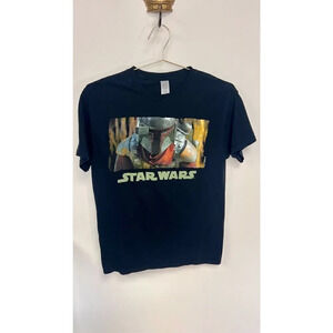 Star‎ Wars Mens Black Short Sleeve Cotton Crew Neck Graphic T-Shirt Medium